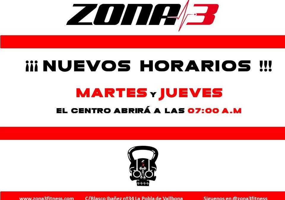 Ampliamos horarios, los martes y los jueves también abrimos a las 07:00 a.m.