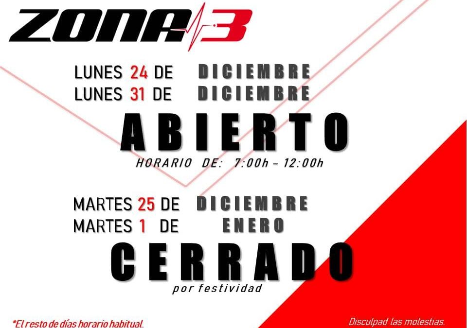 HORARIO NAVIDAD